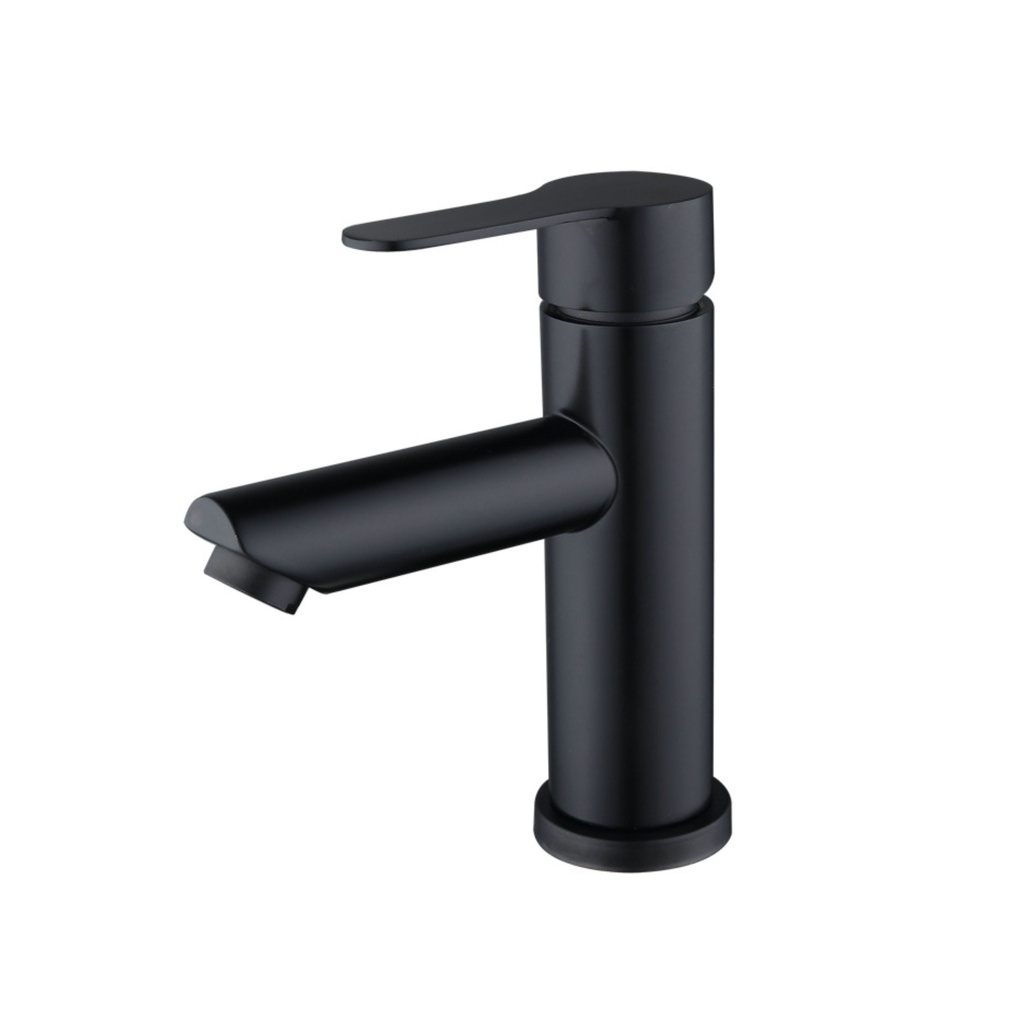 8028 - Matte Black Wash Basin Mixer Tap