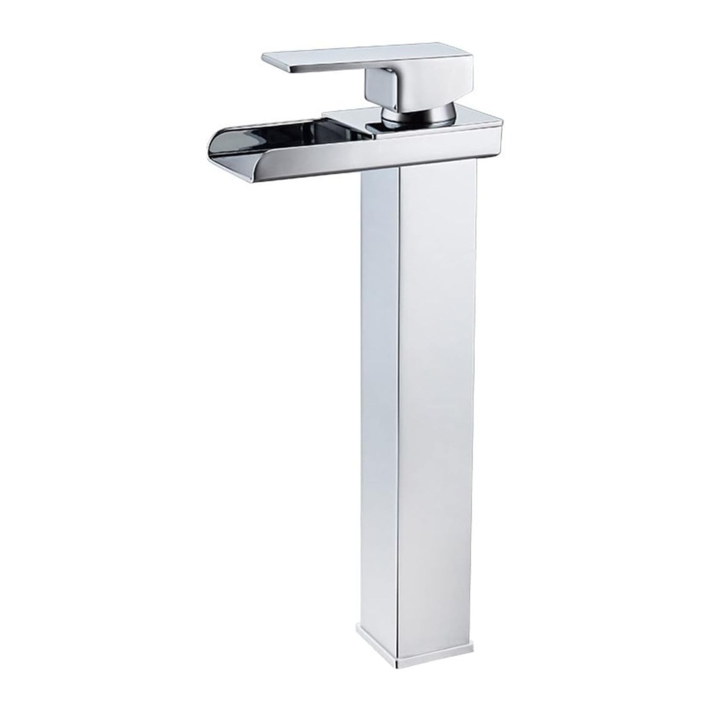 8032 -  Tall Waterfall Chrome Finish Mixer Tap 