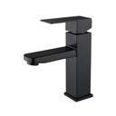 8025 - Matte Black Square Basin Mixer Tap 
