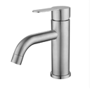 8026 - Hooked silver Mixer Tap 