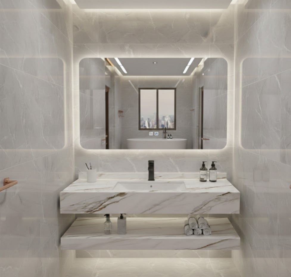 BR105 Sintered Stone Vanity Set 