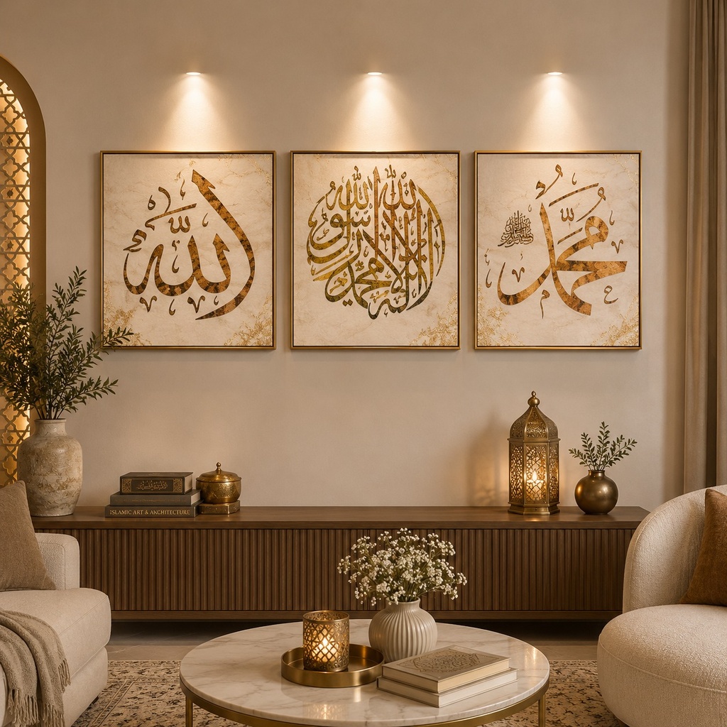YS3-55 - Arabic Wall Art- Set of 3 500*500mm