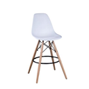 NU623W Fixed 4-leg Bar chair_(White)