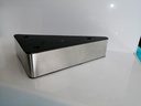92027 Sofa Feet_(Black/Brushed Silver)