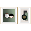 LH025 Set of 2(40*60) Glass Painting