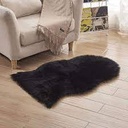 C02 - Black Sheepskin 60x90cm_(Black)