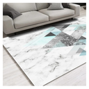 C35-1 - (1.4x2.0) Grey Pyramid Rug Carpet 1m40x2m_(Grey)