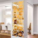 LA066(L) Gold Mirror Sticker