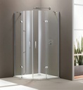 TNS034E(1100*1240) Tempered Glass Shower Room_(Red)