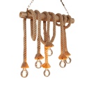 XL8032- Six Heads Hemp Rope Pendant Lamp