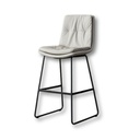 F-33-77cm Beige Fixed 2-leg Bar chair