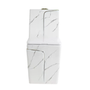 S2855 - White and Silver One-Piece Toilet