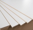 4mm Pure White Plywood Melamine Sheet - Peach Skin 