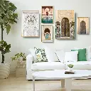 CR5-534 - Porcelain Painting-  (50*70 + 30*40*3 + 40*60)